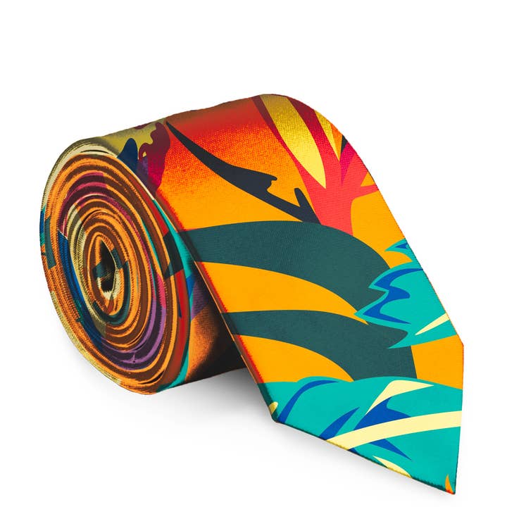 Shinesty, Inc - Wholesale Necktie - Men's - Necktie | The Cruise Ship Casanova Tropical Hawaiian Tie