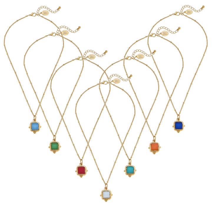 Set of 7 Charlotte Dainty Necklaces for wholesale by Susan Shaw