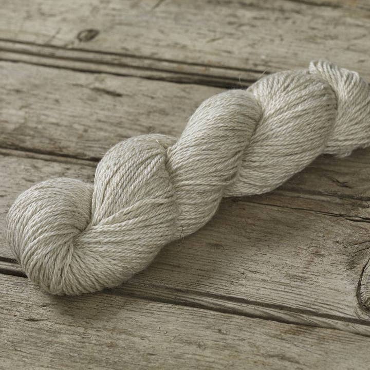 Rooster Undyed Yarns - Wholesale Yarn - Undyed Yarn: Organic Wool Linen Aran Knitting Yarn
