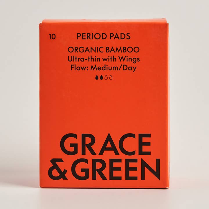 Grace & Green – wholesale Menstrual pad/liner – Bamboo Medium Pads0