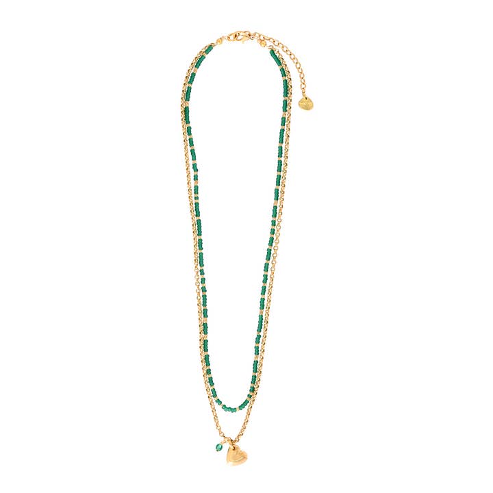 Vita Green Necklace for wholesale by Mishky