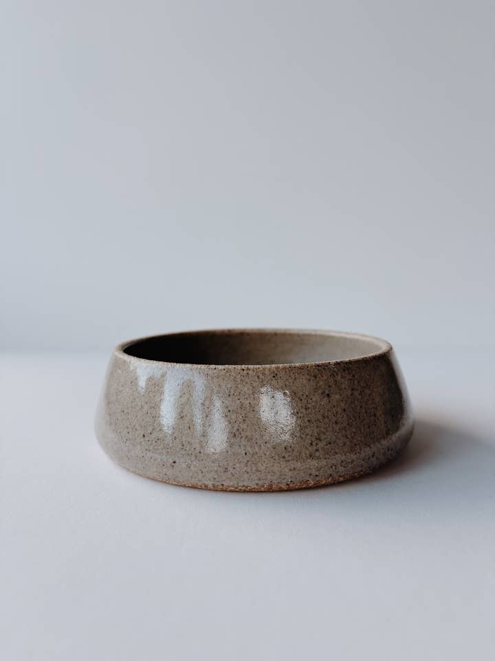 Grey Angular Dish, Raw Rim for wholesale by Coastline Ceramics