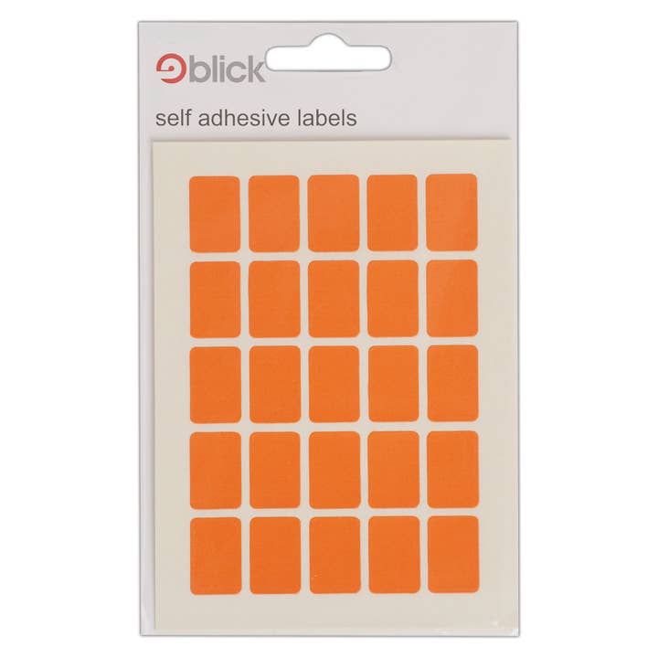 Blick Labels Orange 12 x 18mm 175 Labels for wholesale by West Design Products