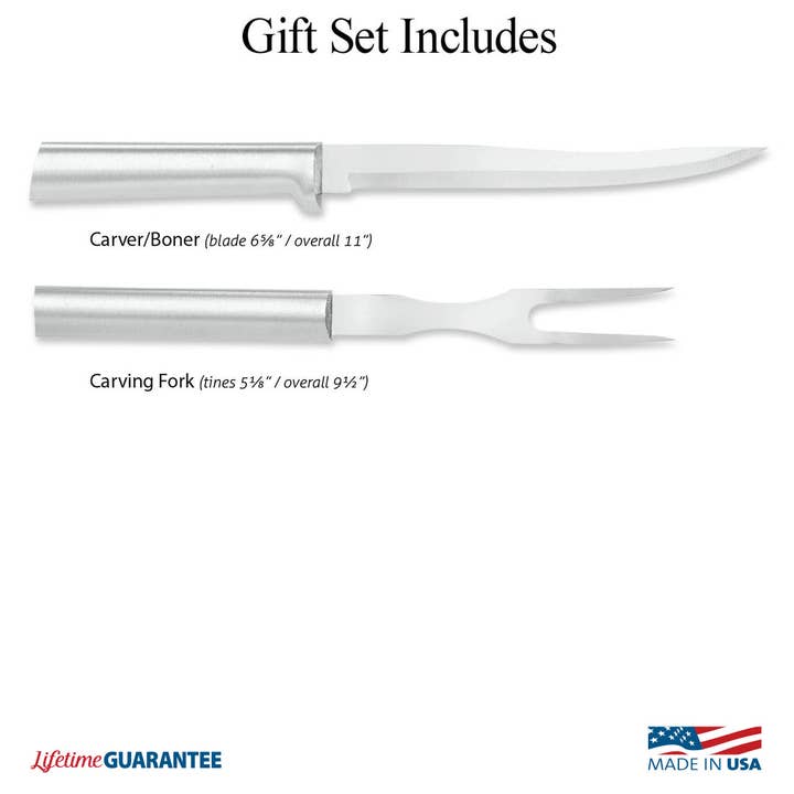 Rada Cutlery - Wholesale Kitchen/Utility Knife - Silver Carving Gift Set3