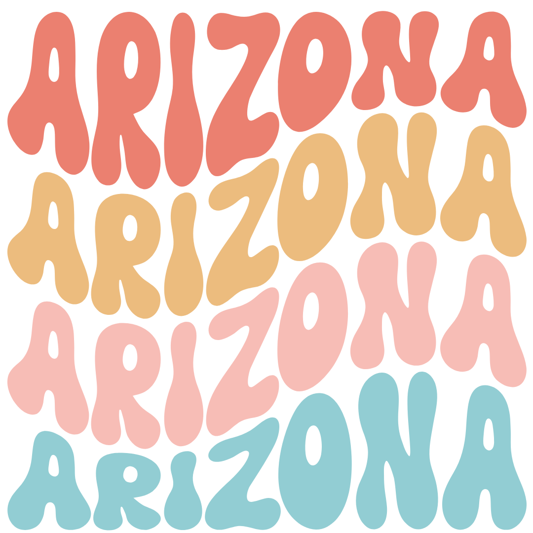 Daisy Mae Designs - Vente Aimants - Tous les 50 États Aimant Fort Acrylique Police Rétro – 2"x2"2