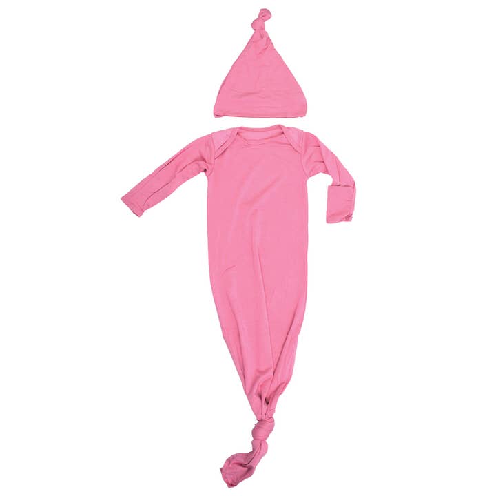 Three Little Tots - Wholesale Babygown - Baby - Rose Knotted Gown1