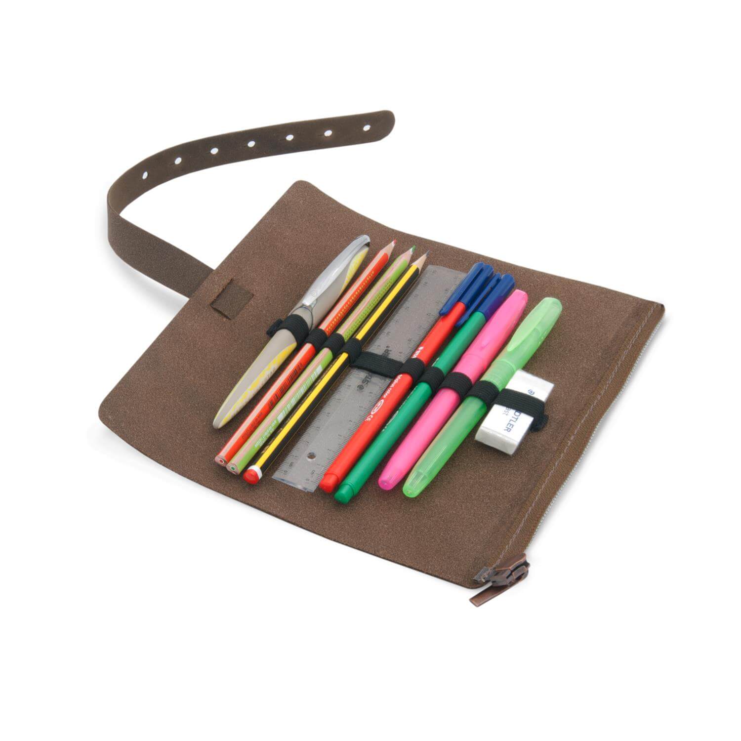 Thielemann Leather Manufacturer – wholesale Pencil case/pouch – THEWO | “Tamea” 3 in 1 wrap pencil case36