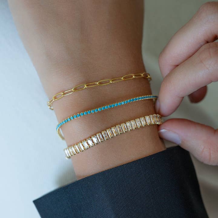 Sami Jewels – wholesale Tennisarmband – Turkos tennisarmband2