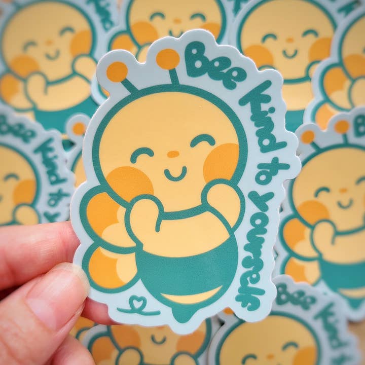 Bee Kind | VINYL STICKERS for wholesale by Lokimeku