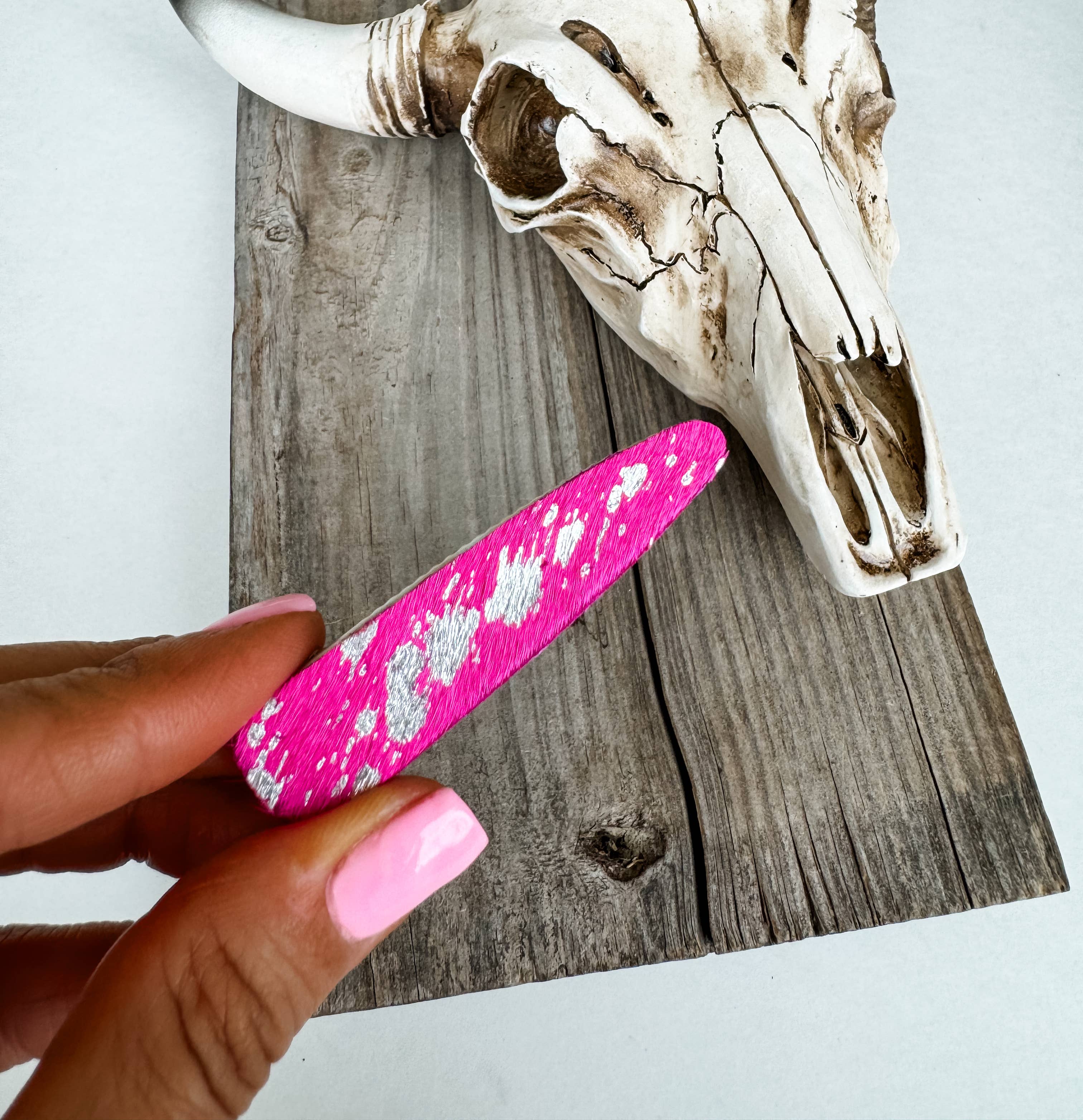 Boho Ranch Shop - Wholesale Barrette - Women's - Western Hair On Cowhide Hair Clip Barrette12