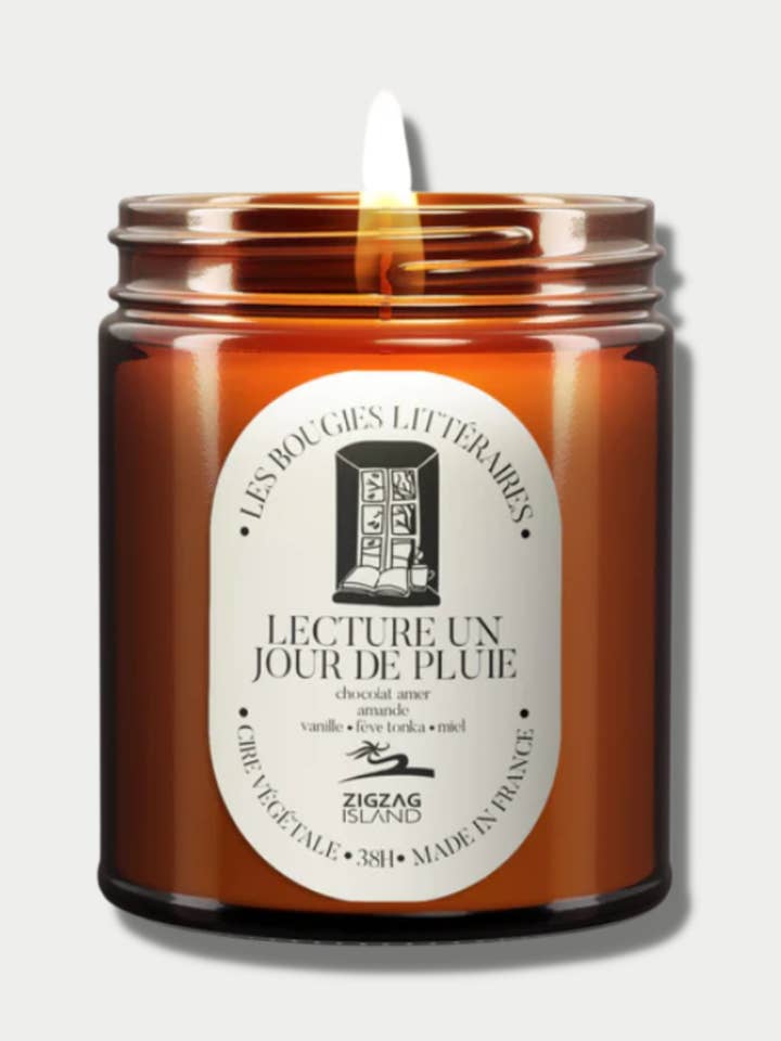 "Rainy Day" vegetable candle in apothecary jar for wholesale by Zigzag Island