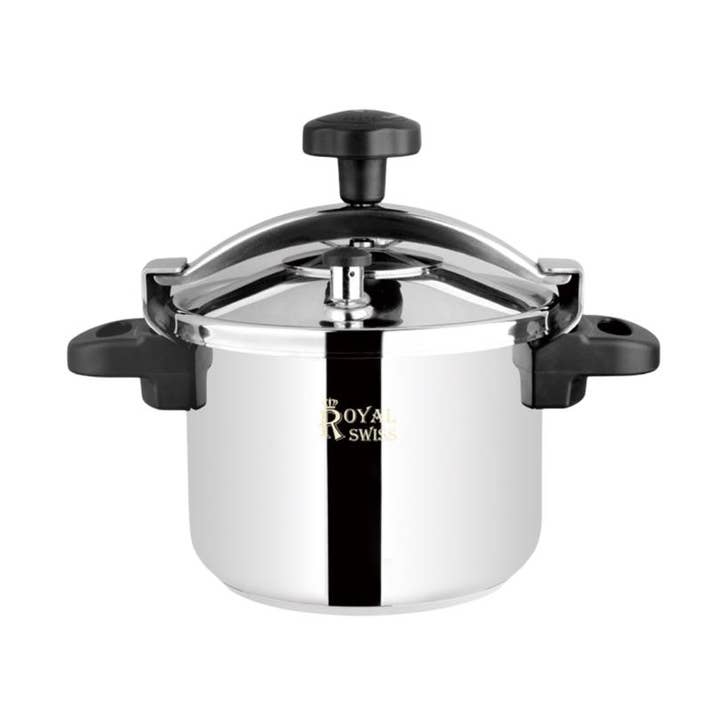 Stainless Steel Pressure Cooker - 4 Sizes Available for wholesale by Royal Swiss