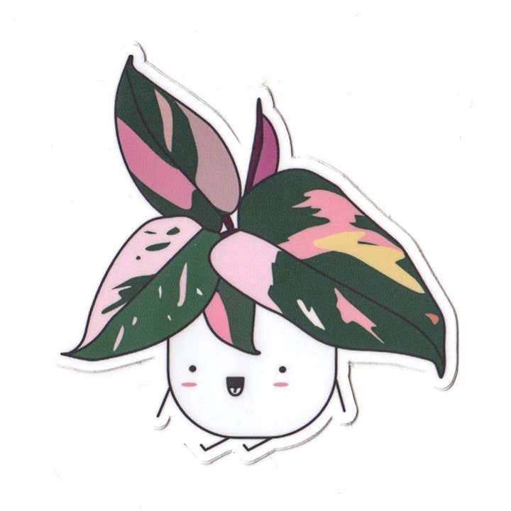 Pink Princess Philodendron Plant Vinyl Sticker for wholesale by Home by Faith