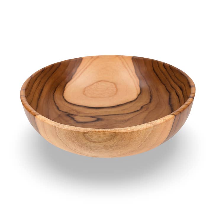Teak Salad Bowl, Salad Bowl, Wood Salad Bowl, Handcarved Salad Bowl for wholesale by baligood
