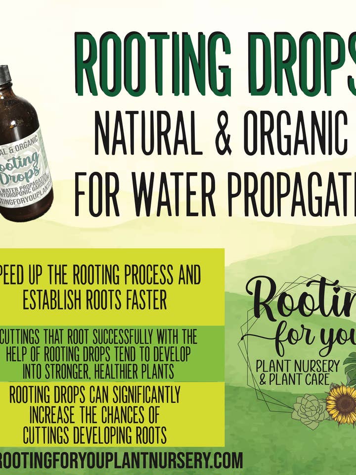 Rooting Drops 4oz - Vegan - Organic - Oregon Licensed Nurser for wholesale by Rooting For You Plant Nursery