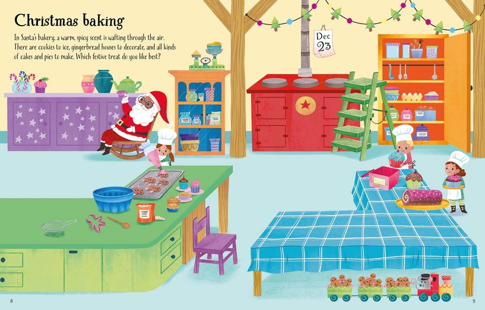 HarperCollins - Wholesale Coloring & Activity Book - Kids & Baby - First Sticker Book Christmas : Usborne4