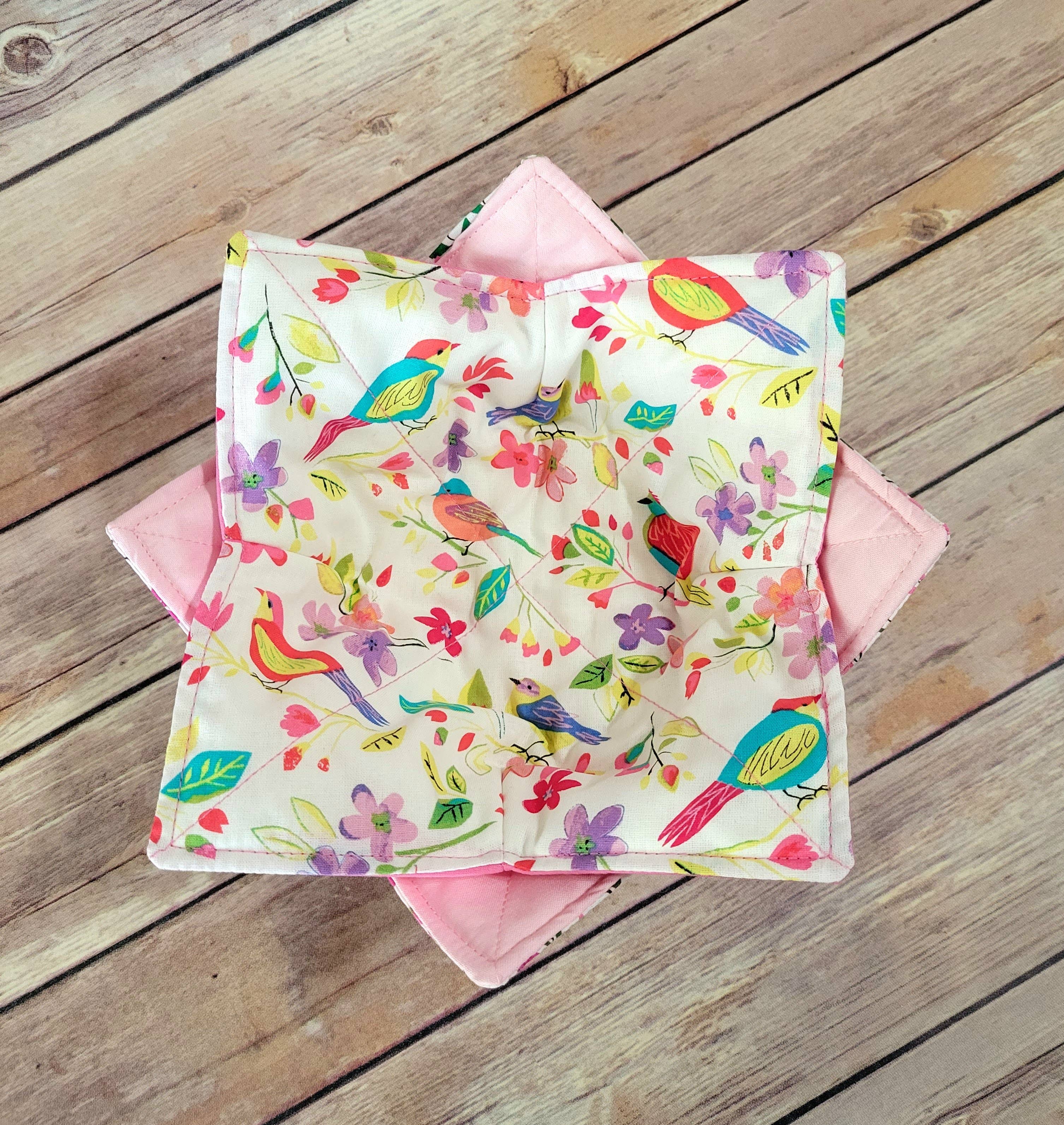 Burpie Bibs Boutique - Wholesale Oven Mitt/Pot Holder - Spring Bowl Cozy | Floral Hot Pad | Flower Flowers Bee Bees8