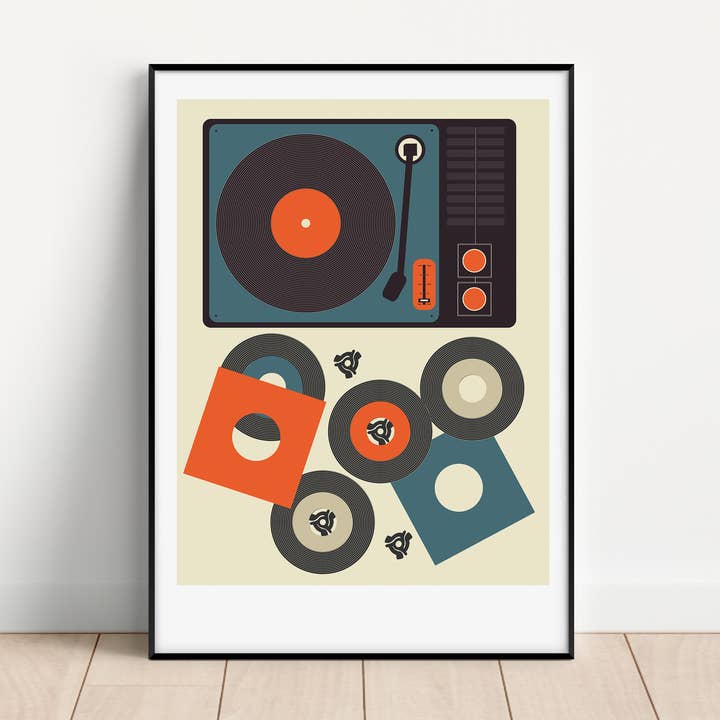 45 Bleg Uindrammet Print for engroshandel hos Gail Myerscough