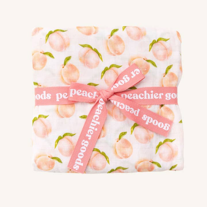 Peachier Goods - Wholesale Swaddle - Baby - Georgia Peach Swaddle1