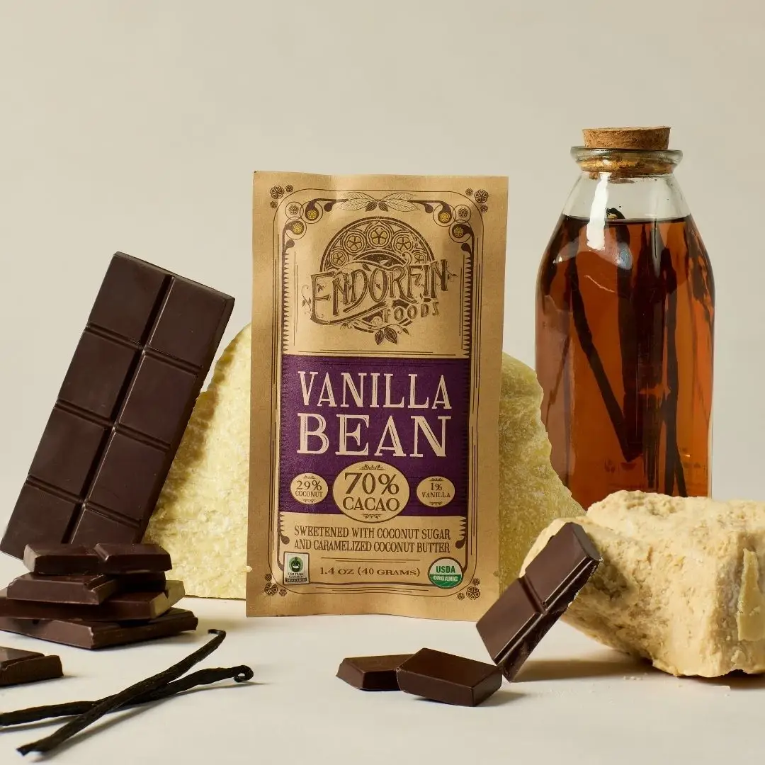 Coracao Chocolate & CACOCO - Wholesale Chocolate Bar - Endorfin Vanilla Bean Dark Chocolate Bar2