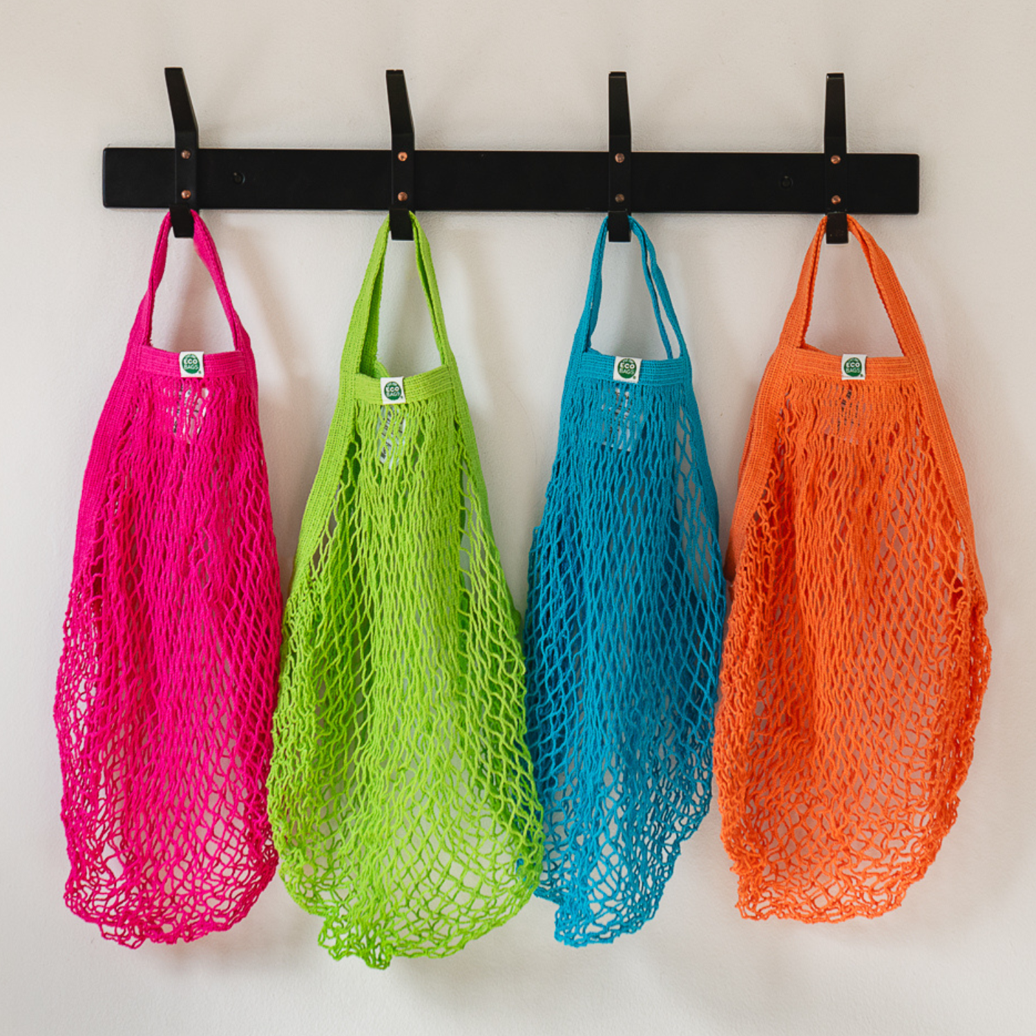 ECOBAGS – Saco de mercearia/compras por atacado – Conjunto de Sacolas de Algodão Reciclado com Alça Tote - Sortidos3