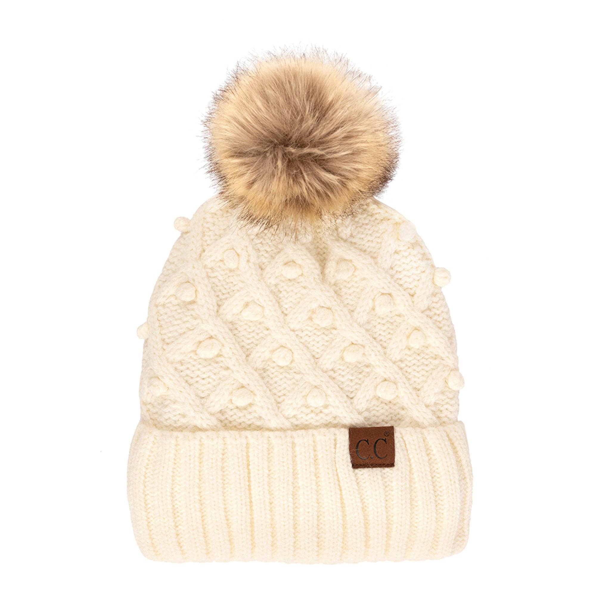 Truly Contagious - Wholesale Beanie - Kids - CC Kids Crafted Pom Detail Beanie ( KIDS-3836 )8
