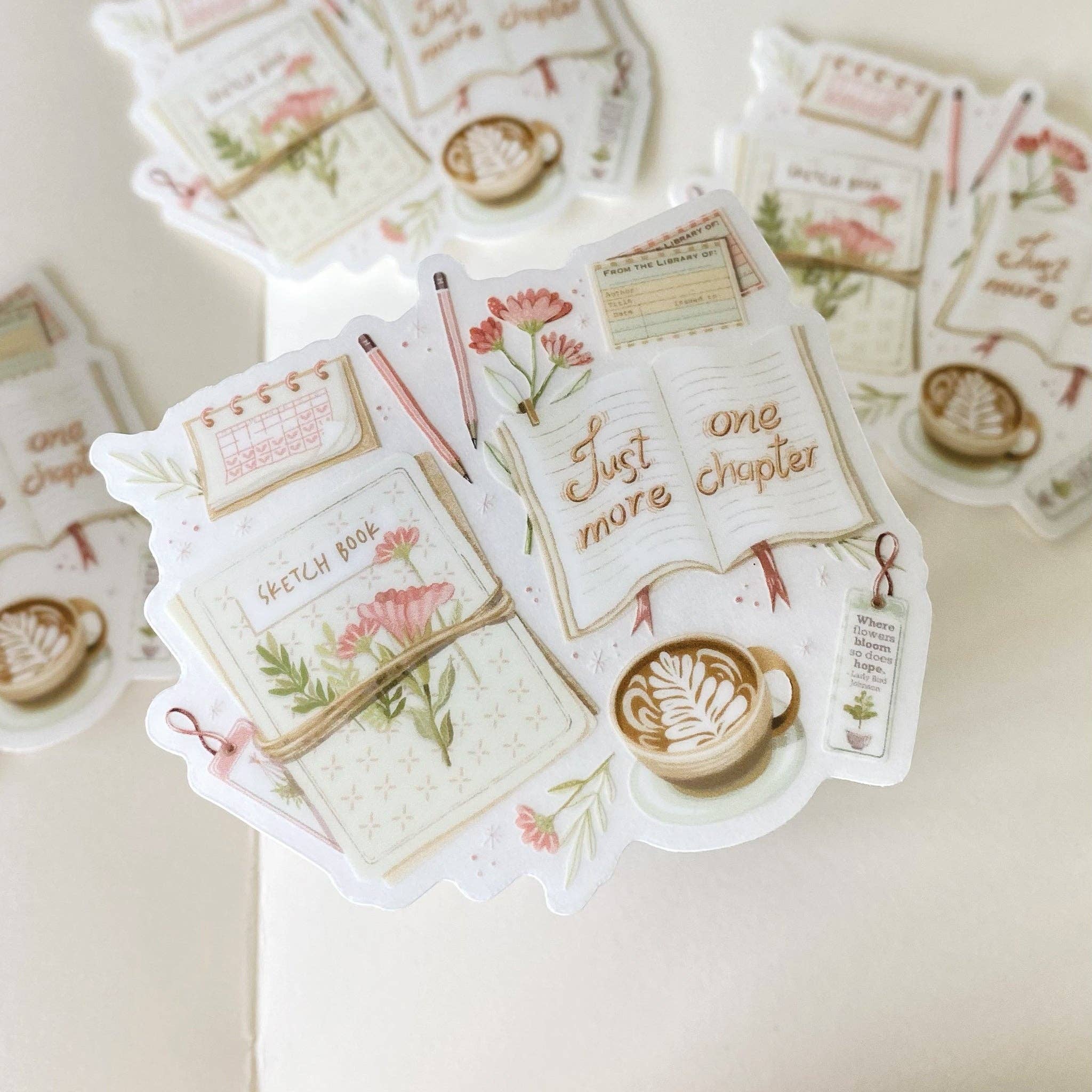 Lettoon - Wholesale Sticker - Clear Vinyl Sticker - Just One More Chapter5