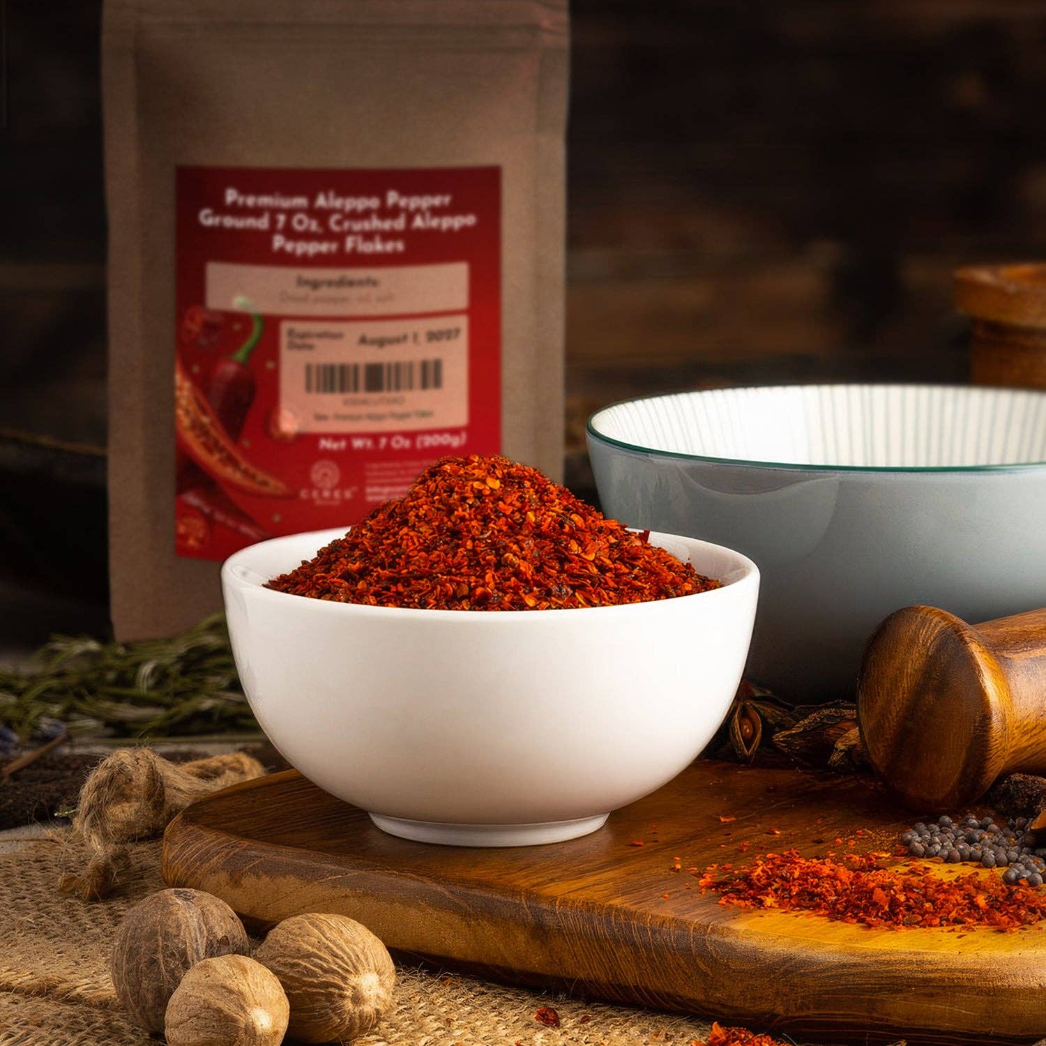 Ceres Gourmet - Wholesale Dried Spice - Premium Aleppo Pepper 7 Oz, Freshly Ground, Exquisite Flavor and Mild Heat7