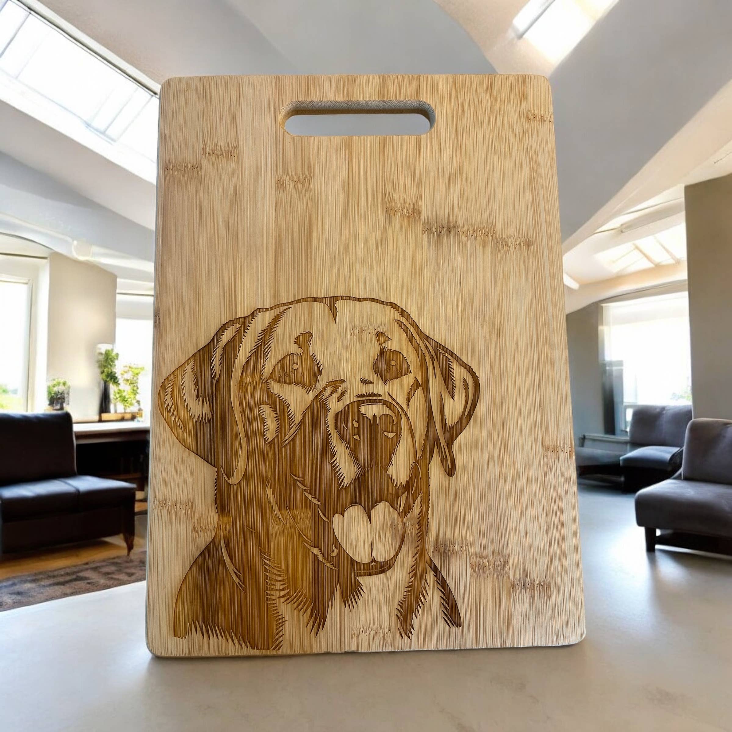 The Krafty Equestrian - Wholesale Cutting Board - Labrador Retriever Bamboo Cutting Board