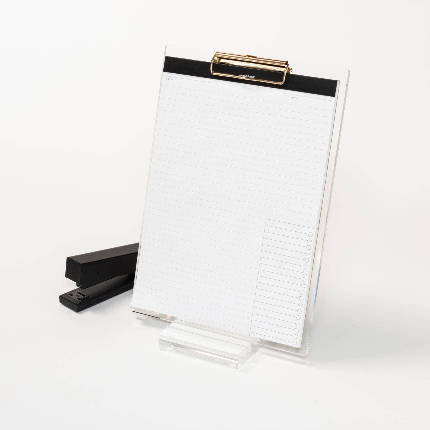russell+hazel - Wholesale Clipboard - Acrylic + Gold Clear Clipboard1