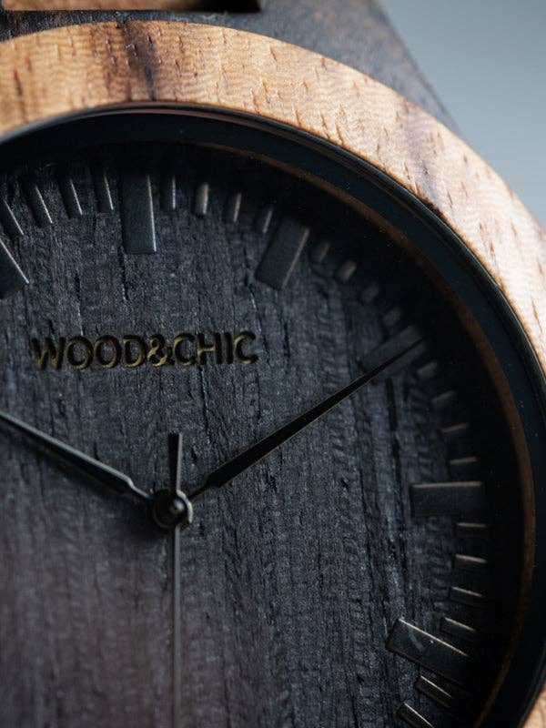 Wood&Chic – Engroshandel Armbåndsur - Herre – Kalmia mænds kvarts træ ur3