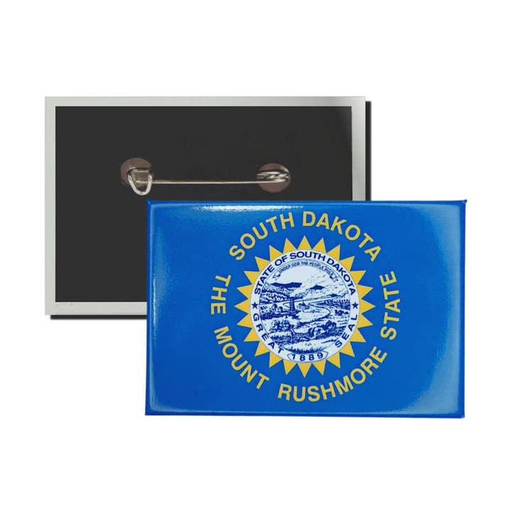 Astur Pins - Wholesale Lapel Pin/Button - Horizontal Plate - South Dakota State Flag - USA0