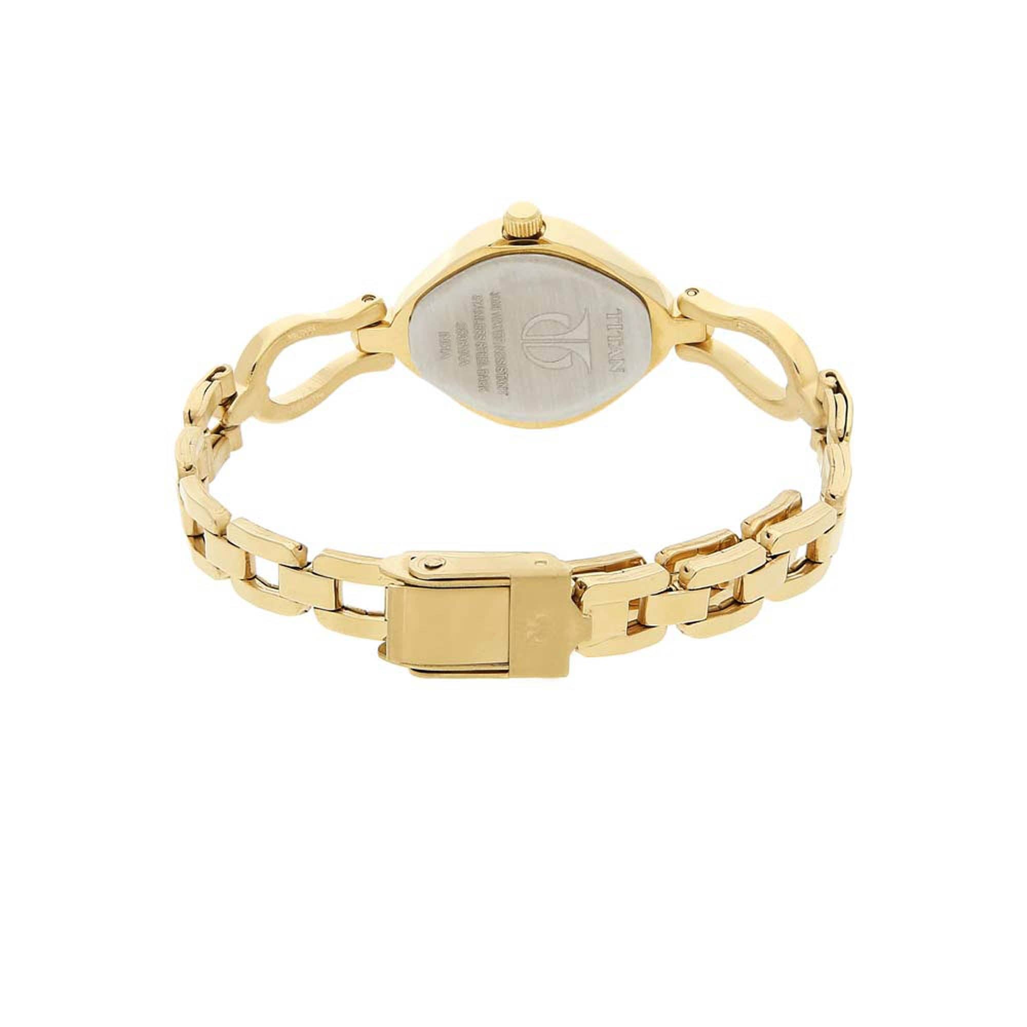 Titan - Wholesale Wrist Watch - Women's - Titan Quartz Analog Champagne Dial Stainless Steel Strap Watch for Women3