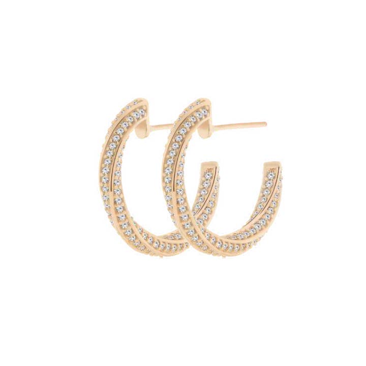 Seduce Me Hoops small for wholesale by VIVA VIDA