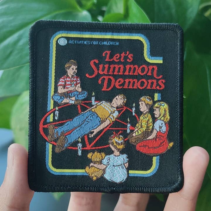 Let's Summon Demons Iron-on Patch for wholesale by Snark Totes