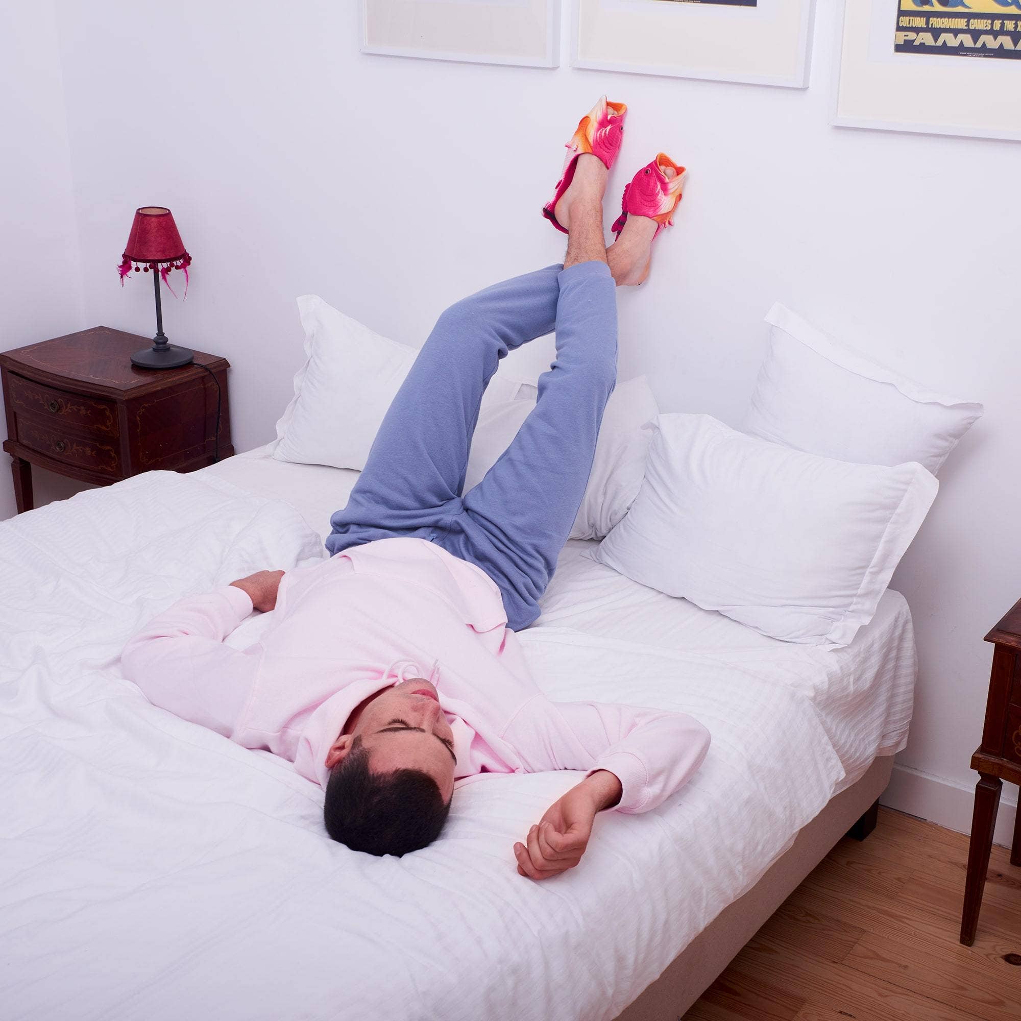 Coddies - Venta al por mayor Zapatillas para casa - Unisex - Sandalias Coddies con diseño de pez bass | Zapatillas con forma de pez36