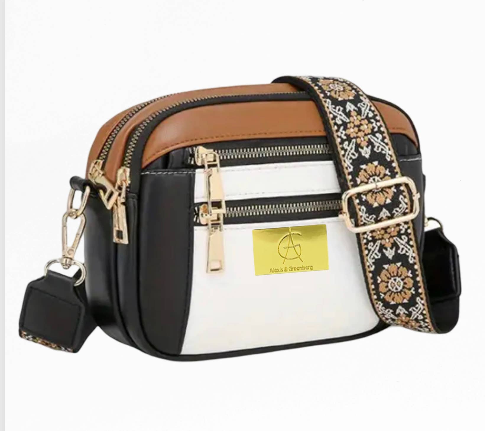 AlexisandGreenberg - Wholesale Crossbody Bag - Women's - A&G Crossbody Bag For Women Vegan Leather with Trendy Strap10