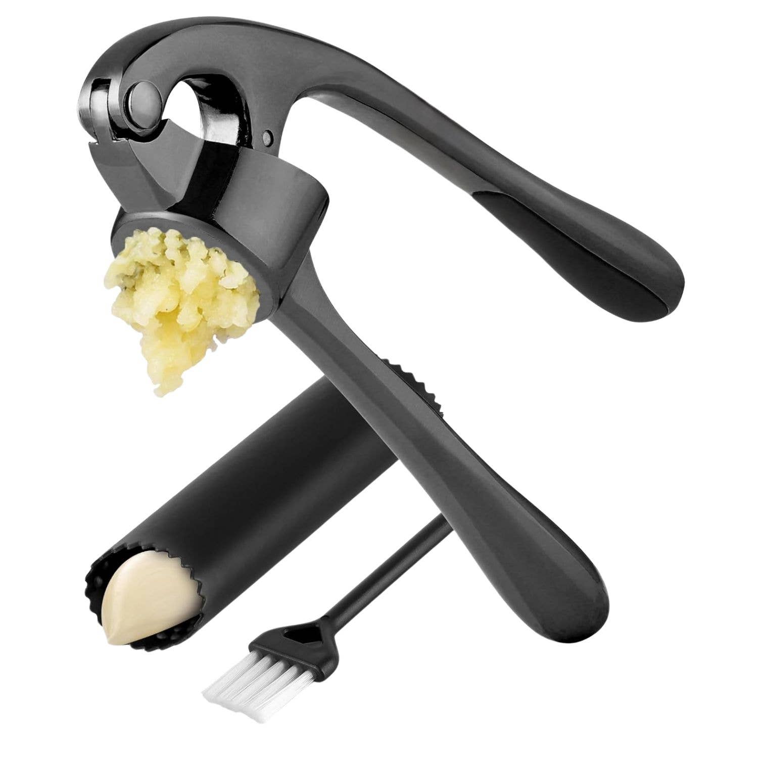 Zulay Kitchen - Venta al por mayor Utensilio/dispositivo de cocina - Prensa de ajo con pelador de silicona y cepillo8