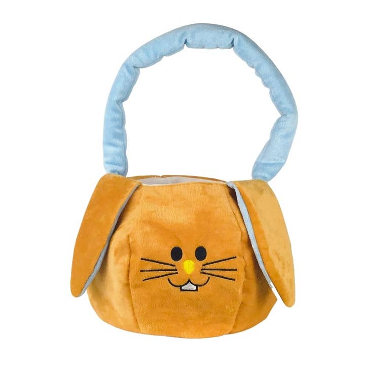 Easter Bunny Basket Tan Blue for wholesale by Snug as a Bug