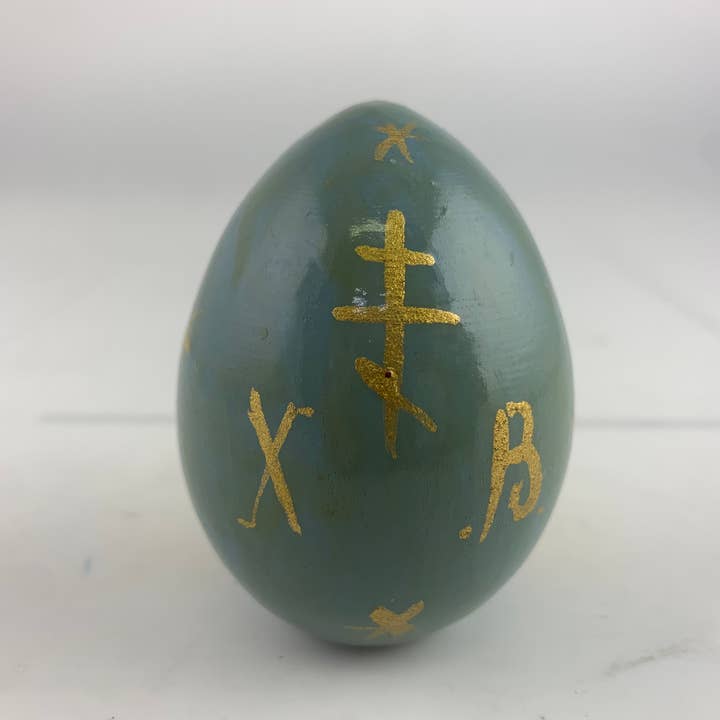 Golden Cockerel - Wholesale Decorative Tabletop Object - Vintage Wayside Chapel Egg3