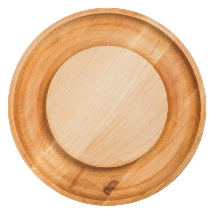 Maple Round Cheese Board with Cracker Groove for wholesale by JK Adams