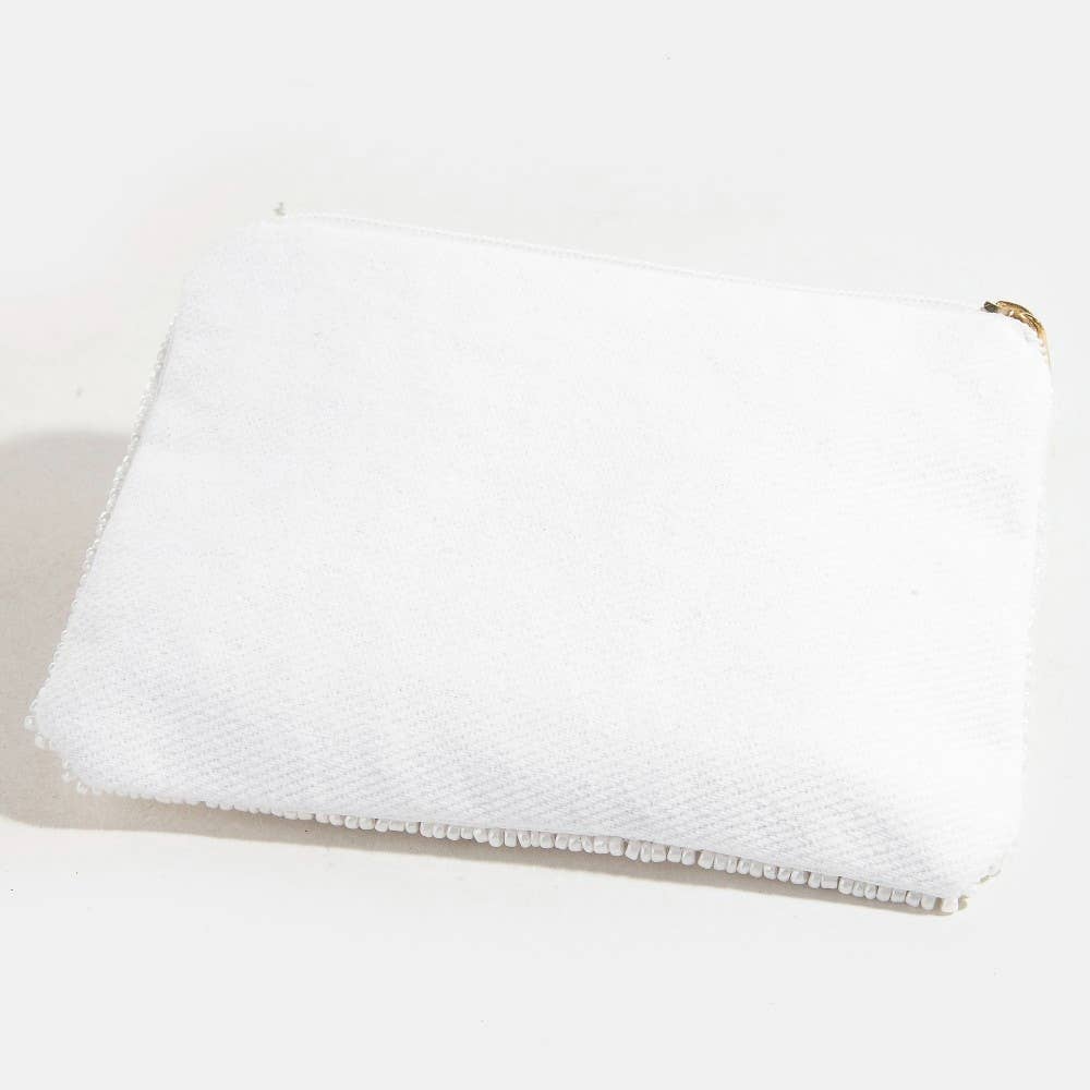 MULTI Starfish Clams And Sea Life Seed Beaded Coin Purse for wholesale on Faire2