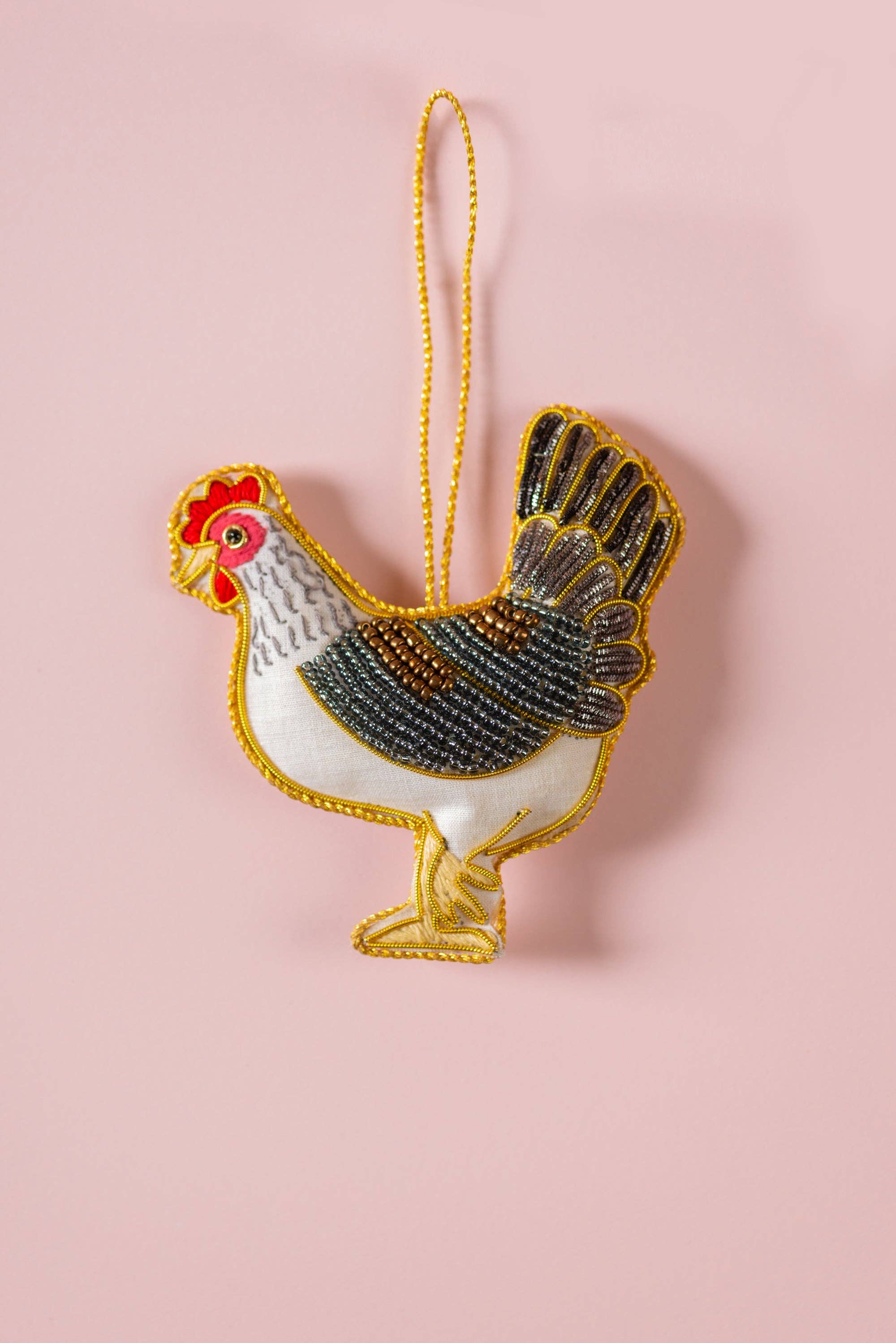 Ian Snow Ltd - Wholesale Christmas Decoration - Chicken Decoration (Virgin Plastic Free)0