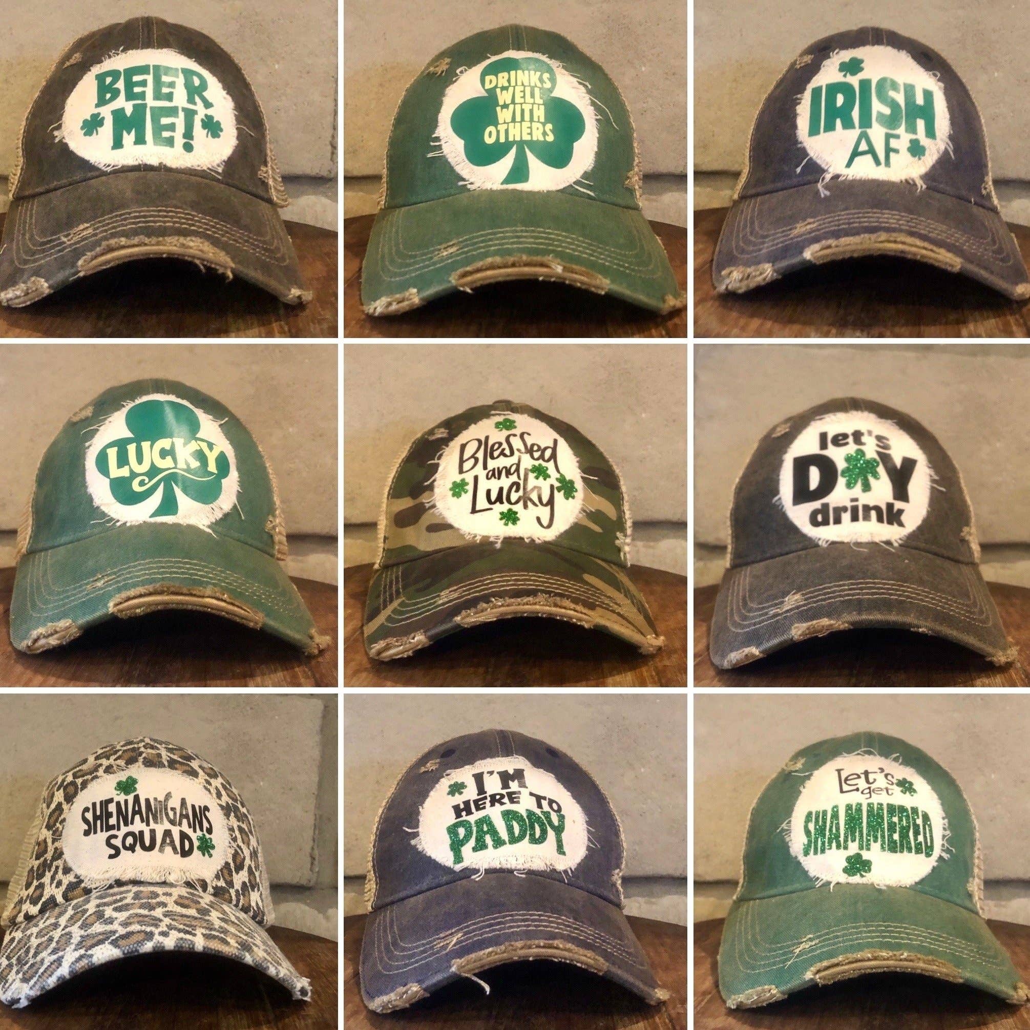 BohoGroove - Wholesale Baseball Cap - Women's - I'm Here to Paddy Hat, St. Patrick's Day Hat, St Paddy's9