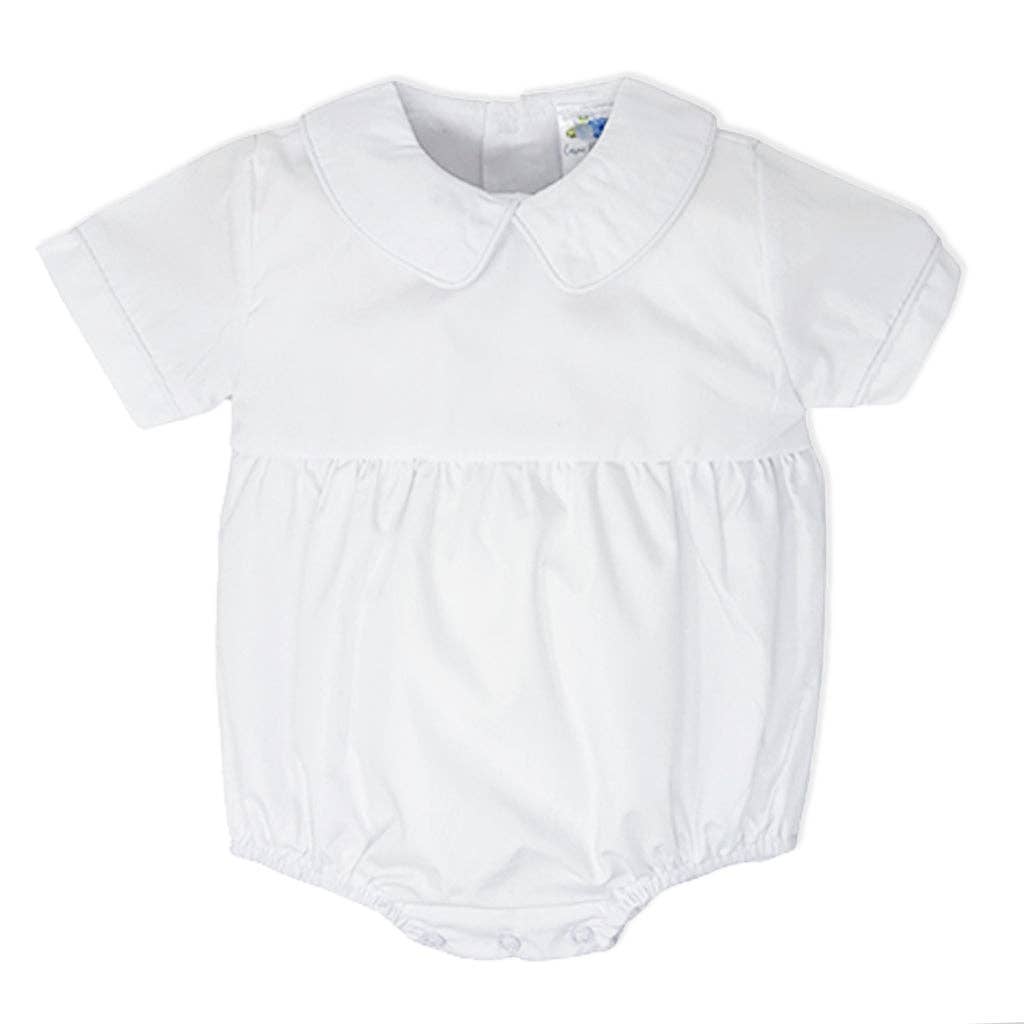 Carson Elizabeth Kids - Wholesale Bodysuit (Non-Footed) - Baby - Boys White Bubble0