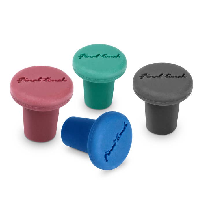Silicone Bottle Stoppers - Set of 4 for wholesale by Final Touch