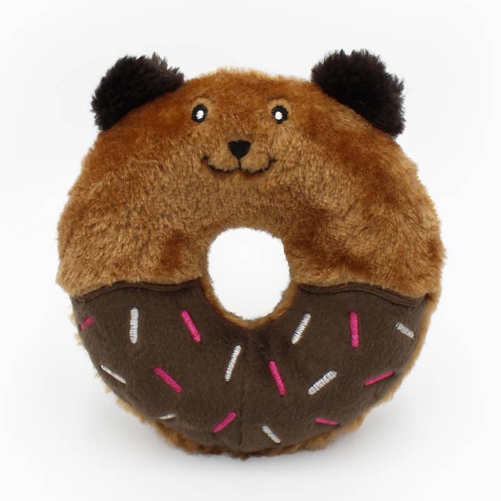 Donutz Buddies - Bear - Dog Toy for wholesale by ZippyPaws