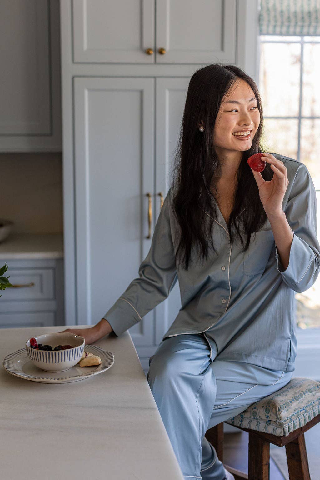 Lenora - Wholesale Sleepwear Set - Women's - CHLOE SATIN PAJAMAS14