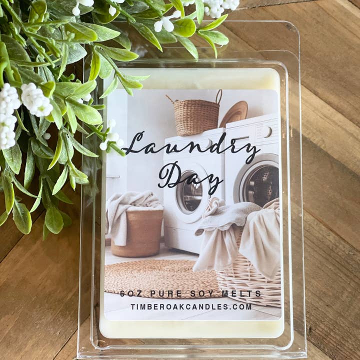 Laundry Day Soy Wax Melt for wholesale by Timber Oak Candles