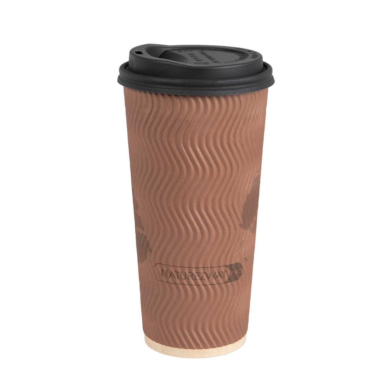 NatureZway - Wholesale Disposable Cup - Bamboo Double Wall Ripple Cups, No Sleeve Needed, 1000 count11